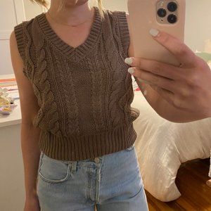 Brown Sweater Vest